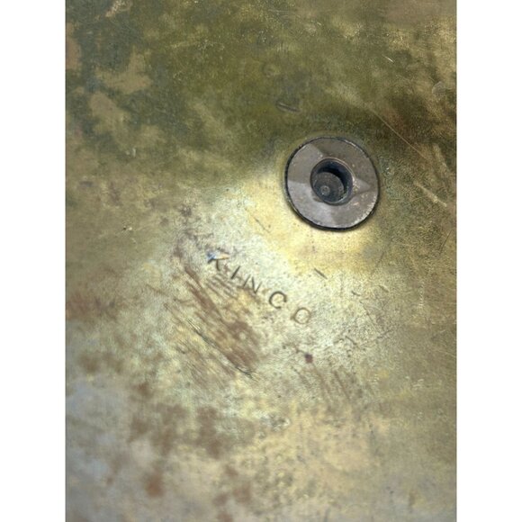 Kinco Brass Lidded Round Circular Trinket Box Home Decor Accent Boho Vintage - Picture 11 of 16